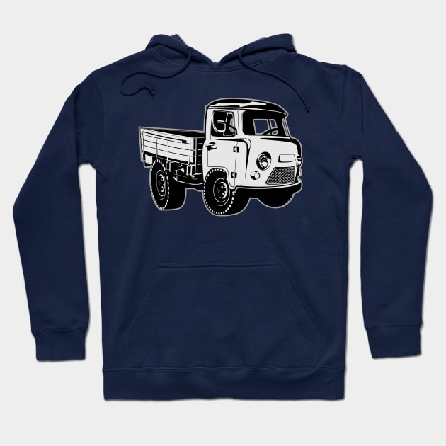 Cartoon truck Hoodie by Mechanik